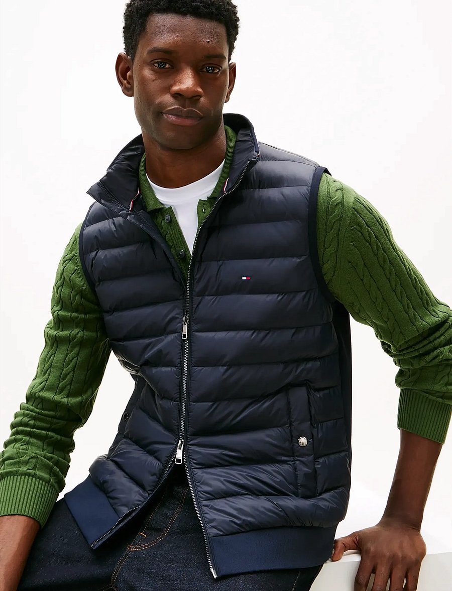 Tommy Hilfiger - MIX MEDIA ESS RWB VEST - westen - desert sky - 4