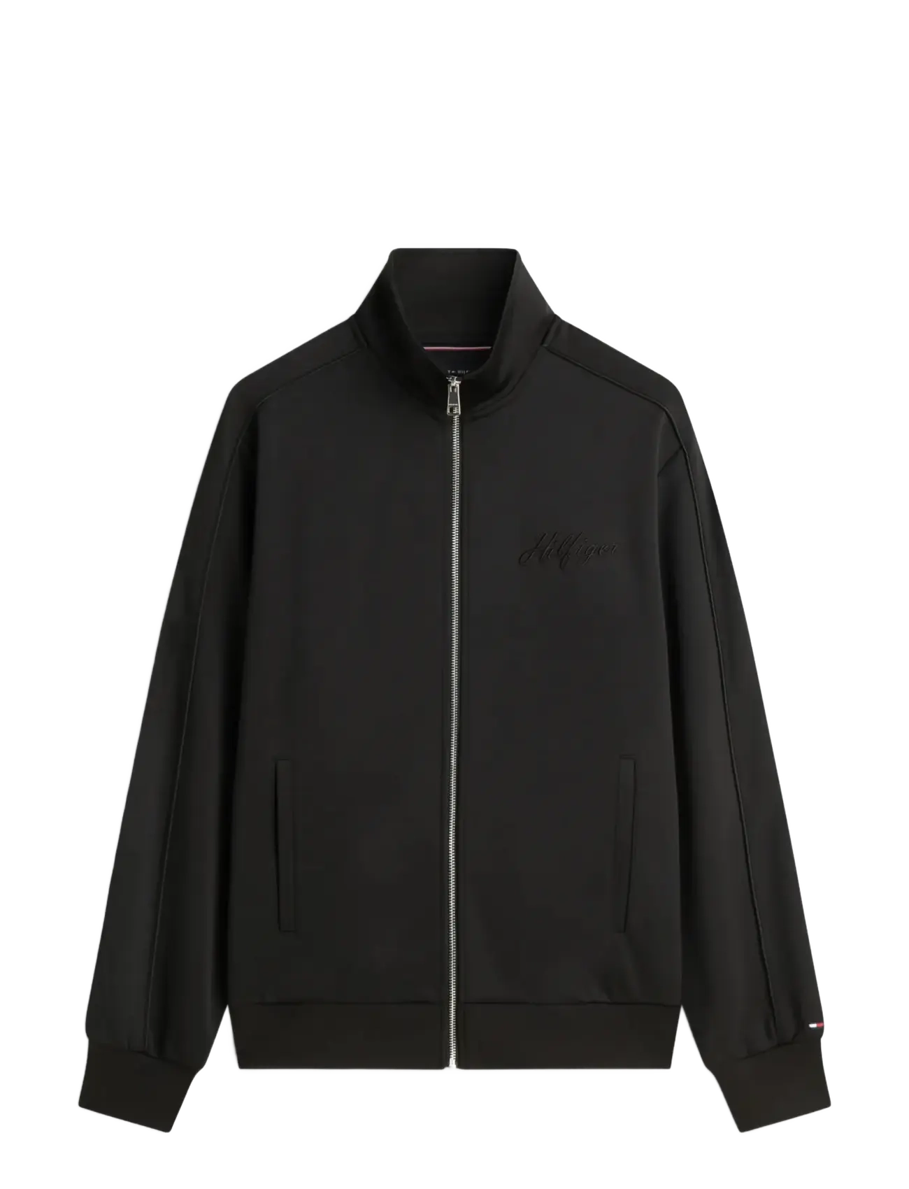 Tommy Hilfiger MODERN ATH TRACK JACKET - Sweatshirts - BLACK / black