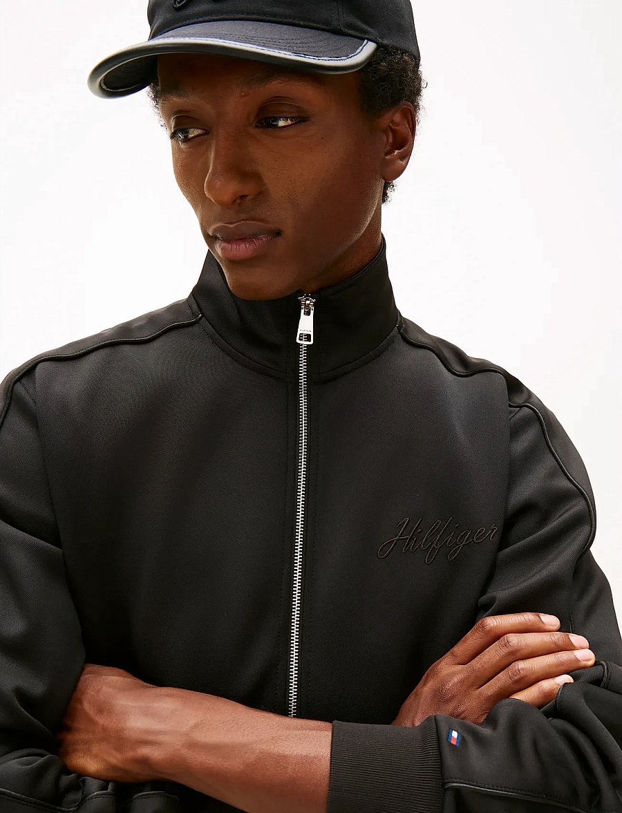 Tommy Hilfiger - MODERN ATH TRACK JACKET - dressipluusid - black - 4