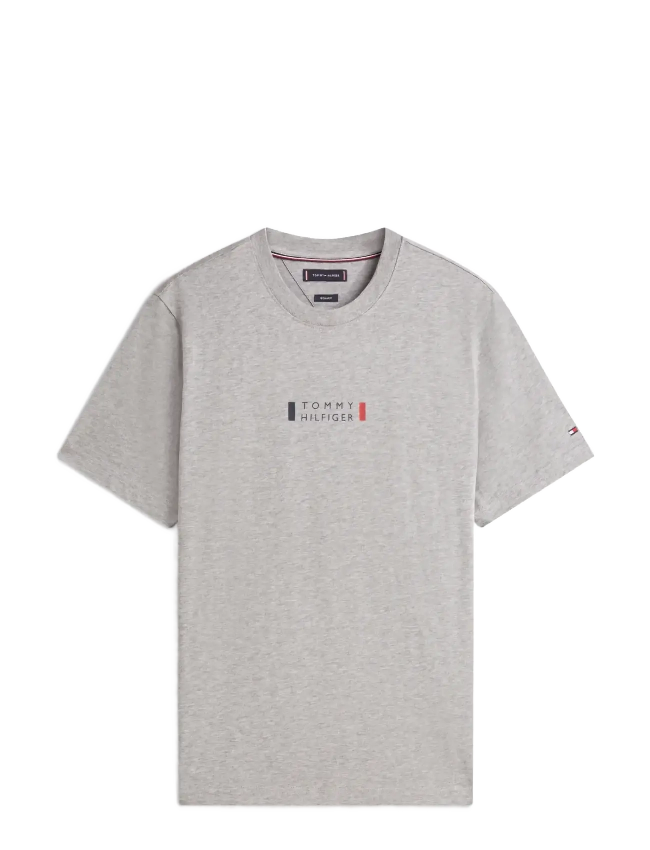 Tommy Hilfiger BRAND LOVE SMALL CENTER TEE - Tommy Hilfiger - MEDIUM GREY HEATHER / grey