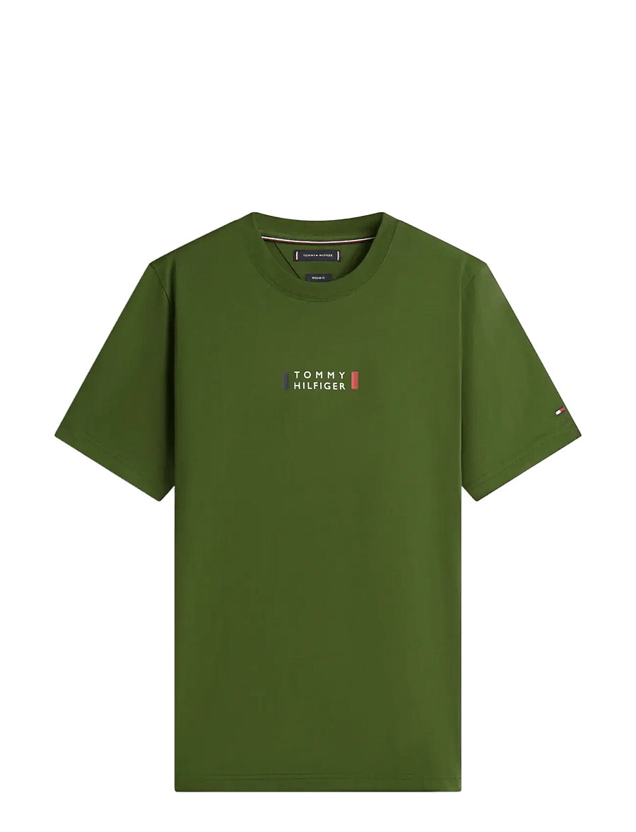 Tommy Hilfiger - BRAND LOVE SMALL CENTER TEE - lühikeste varrukatega t-särgid - mountain pine - 1