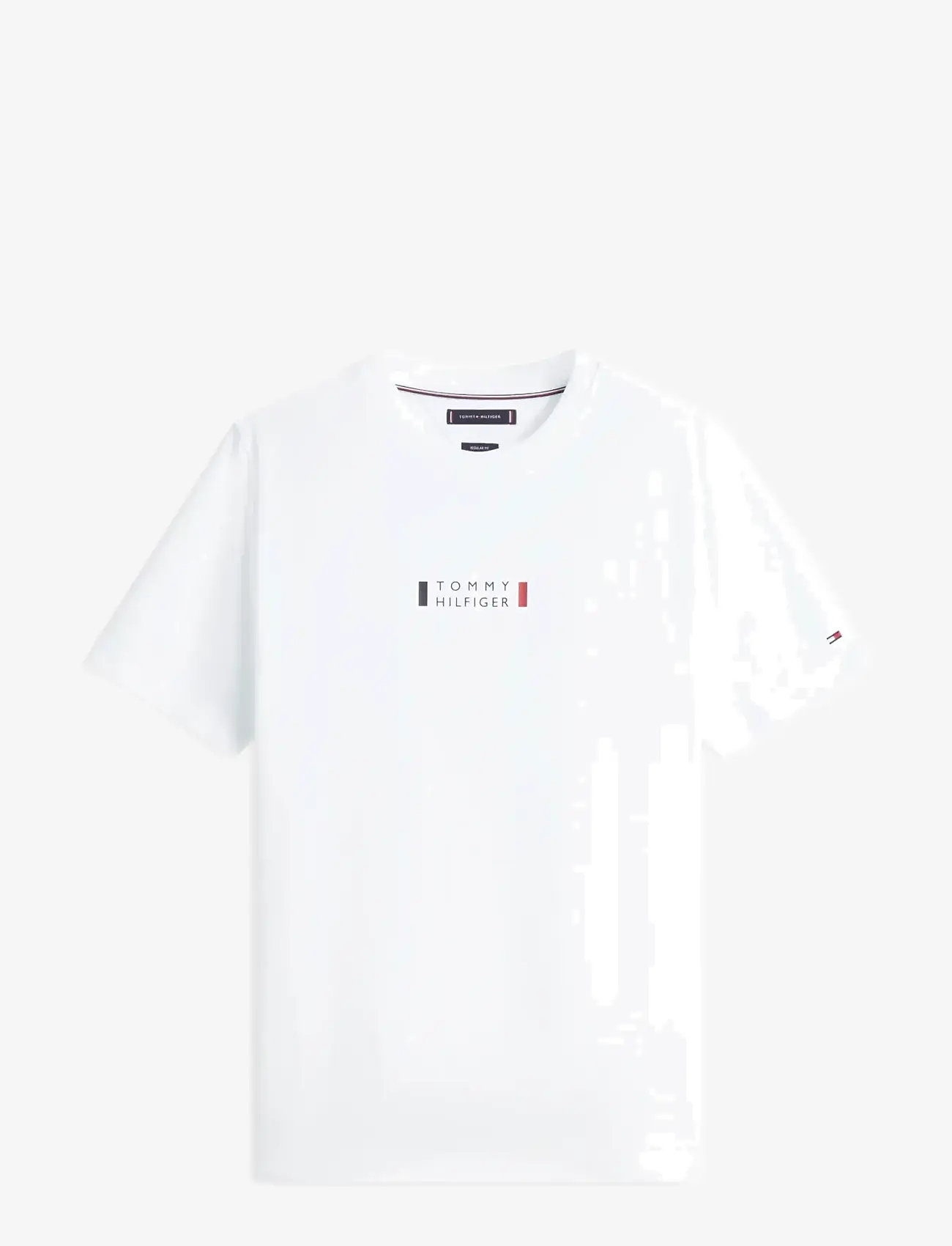 Tommy Hilfiger - BRAND LOVE SMALL CENTER TEE - kortærmede t-shirts - white - 1