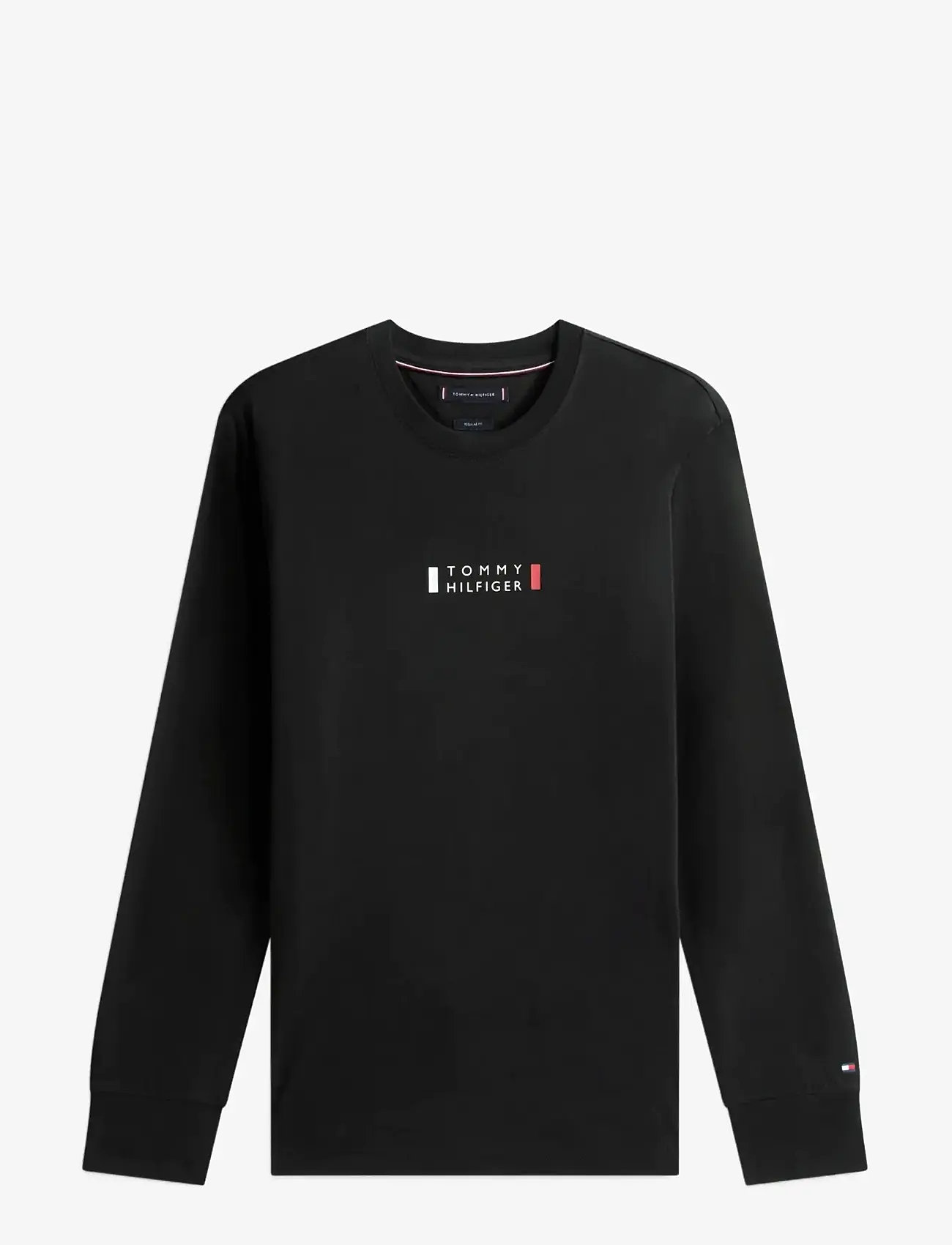 Tommy Hilfiger - BRAND LOVE LS TEE - långärmade t-shirts - black - 1