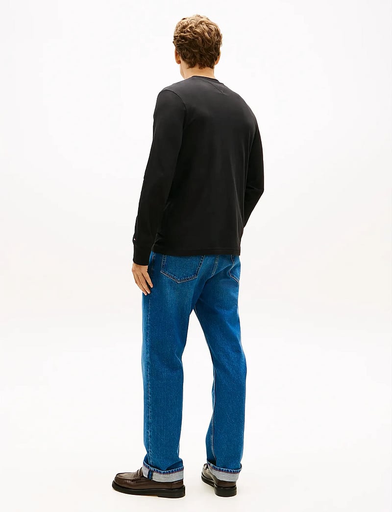 Tommy Hilfiger - BRAND LOVE LS TEE - långärmade t-shirts - black - 3