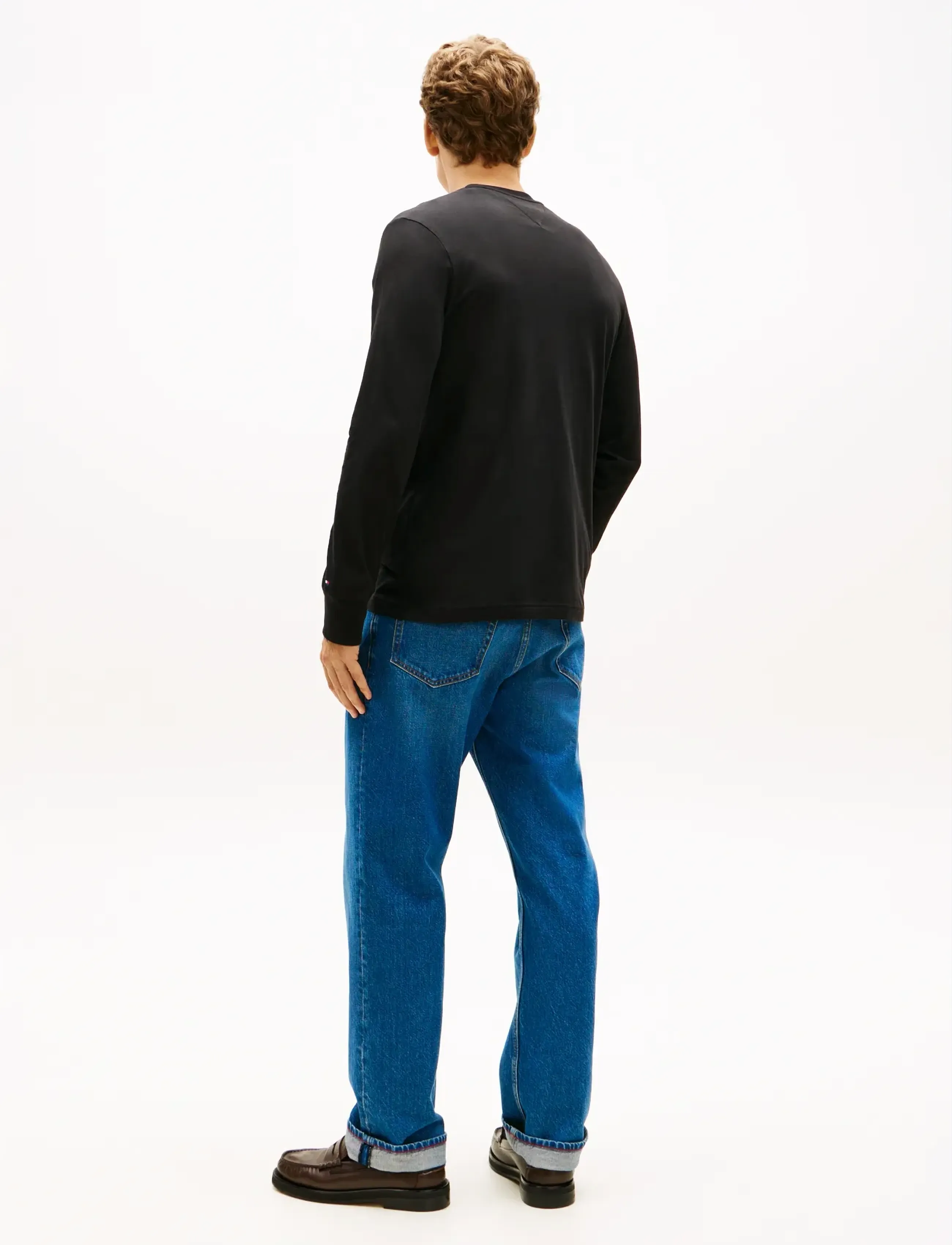 Tommy Hilfiger - BRAND LOVE LS TEE - långärmade t-shirts - black - 3