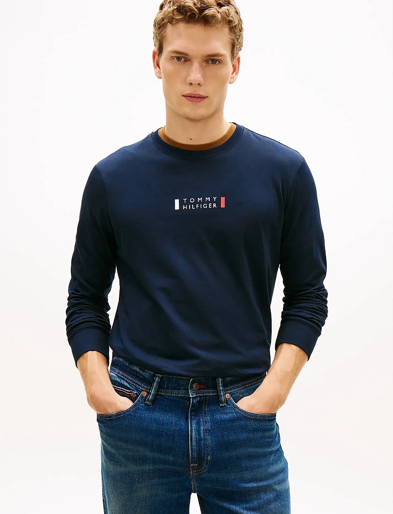 Tommy Hilfiger - BRAND LOVE LS TEE - langärmelig - desert sky - 0