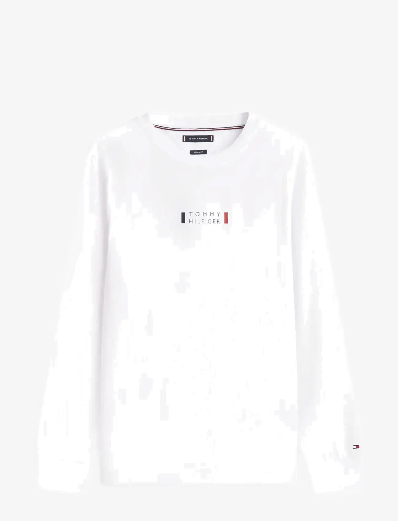 Tommy Hilfiger - BRAND LOVE LS TEE - långärmade t-shirts - white - 1