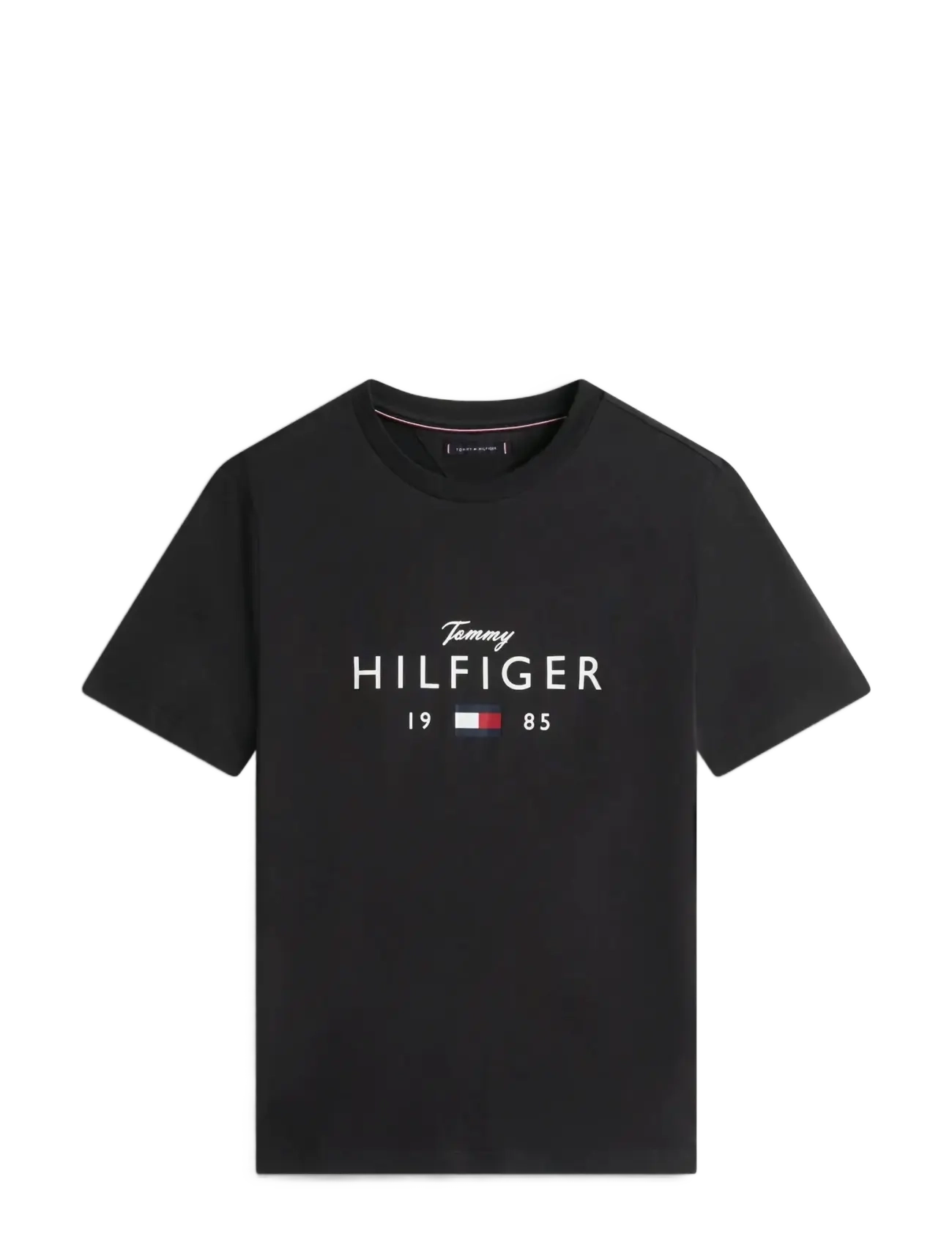Tommy Hilfiger BRAND LOVE BIG HILFIGER TEE - Kläder - BLACK / black