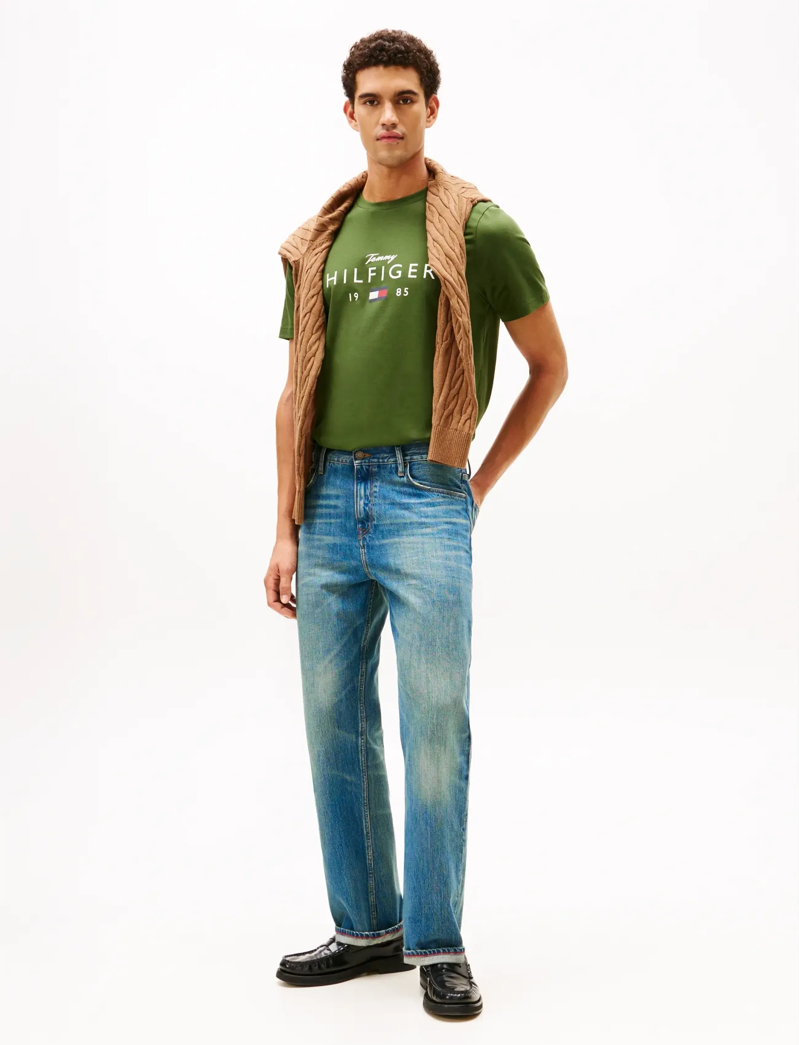 Tommy Hilfiger - BRAND LOVE BIG HILFIGER TEE - kurzärmelig - mountain pine - 2