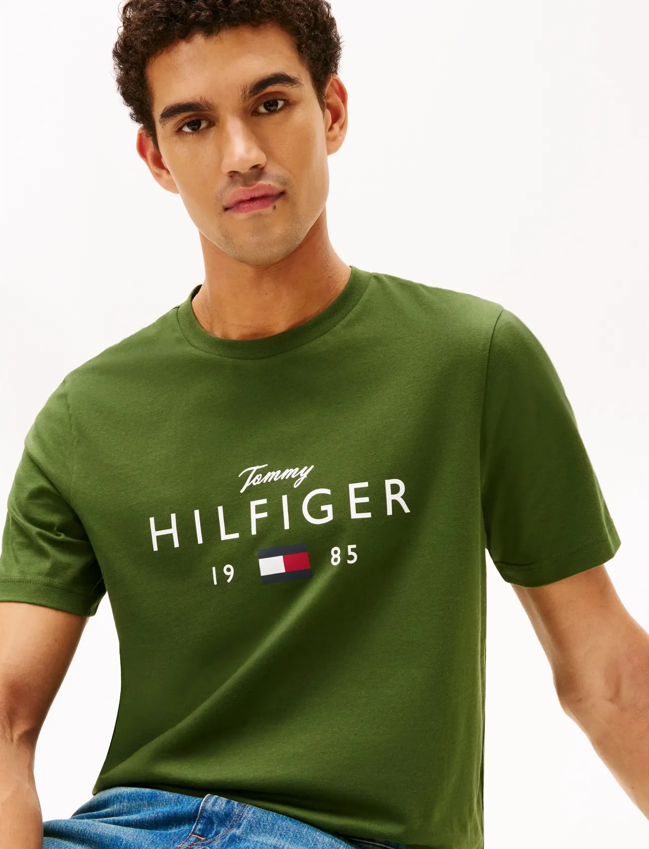 Tommy Hilfiger - BRAND LOVE BIG HILFIGER TEE - kurzärmelig - mountain pine - 4