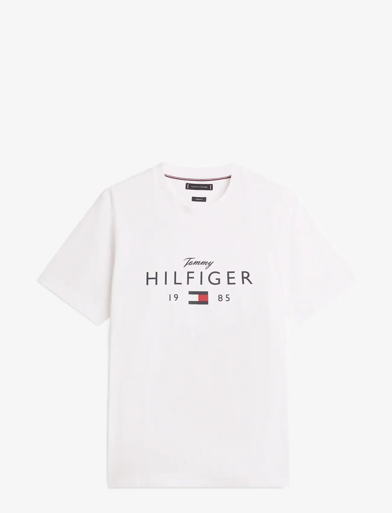 Tommy Hilfiger - BRAND LOVE BIG HILFIGER TEE - kortærmede t-shirts - white - 1