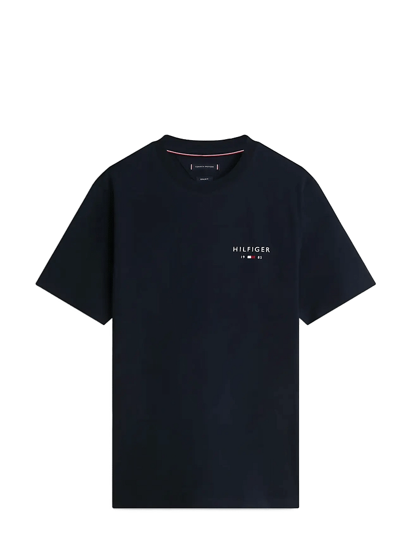 Tommy Hilfiger - BRAND LOVE SMALL HILFIGER TEE - lühikeste varrukatega t-särgid - desert sky - 1