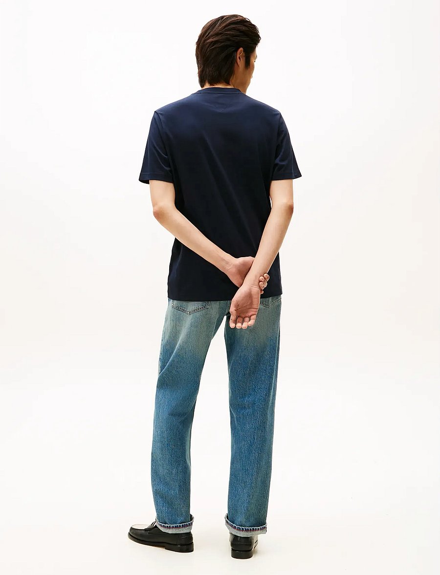 Tommy Hilfiger - BRAND LOVE SMALL HILFIGER TEE - kortærmede t-shirts - desert sky - 3