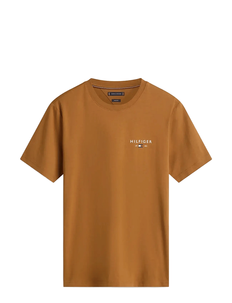 Tommy Hilfiger - BRAND LOVE SMALL HILFIGER TEE - kortærmede t-shirts - highland khaki - 1