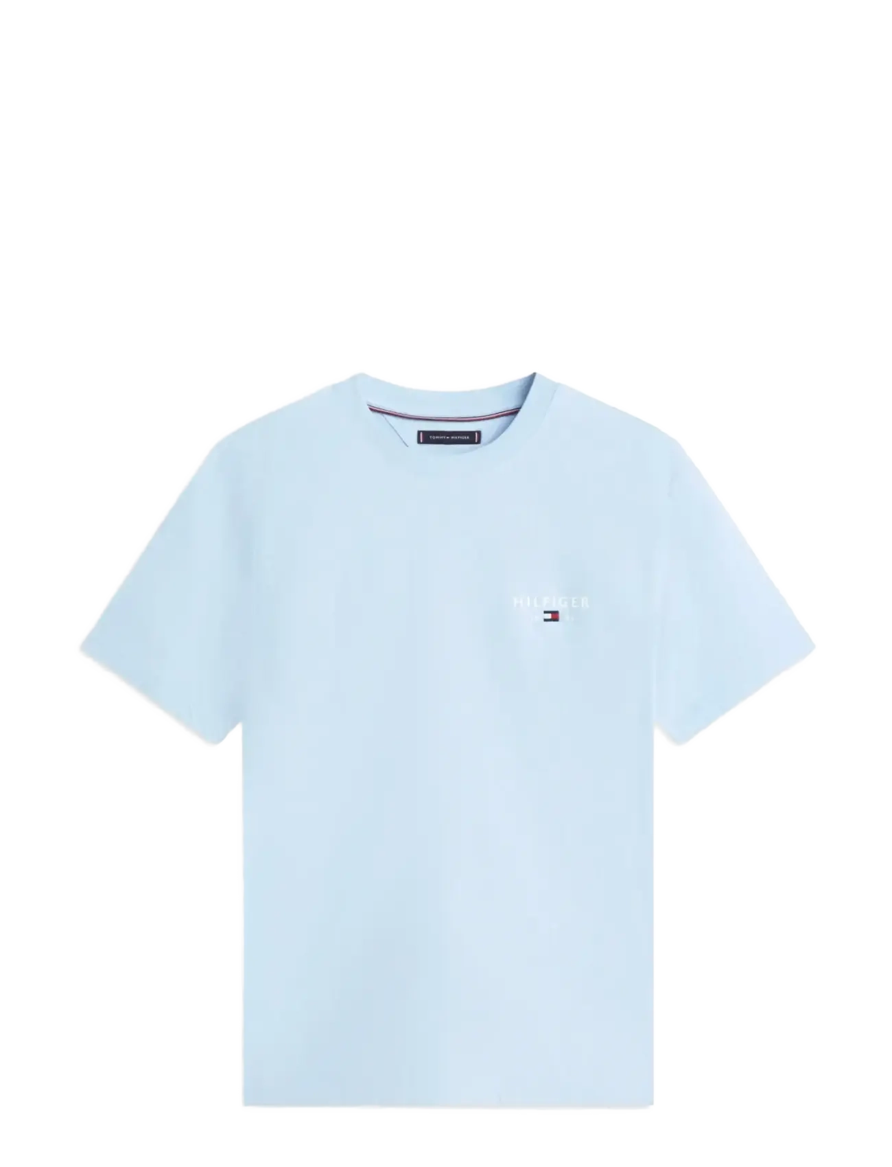 Tommy Hilfiger BRAND LOVE SMALL HILFIGER TEE - Tøj - WELL WATER / blue