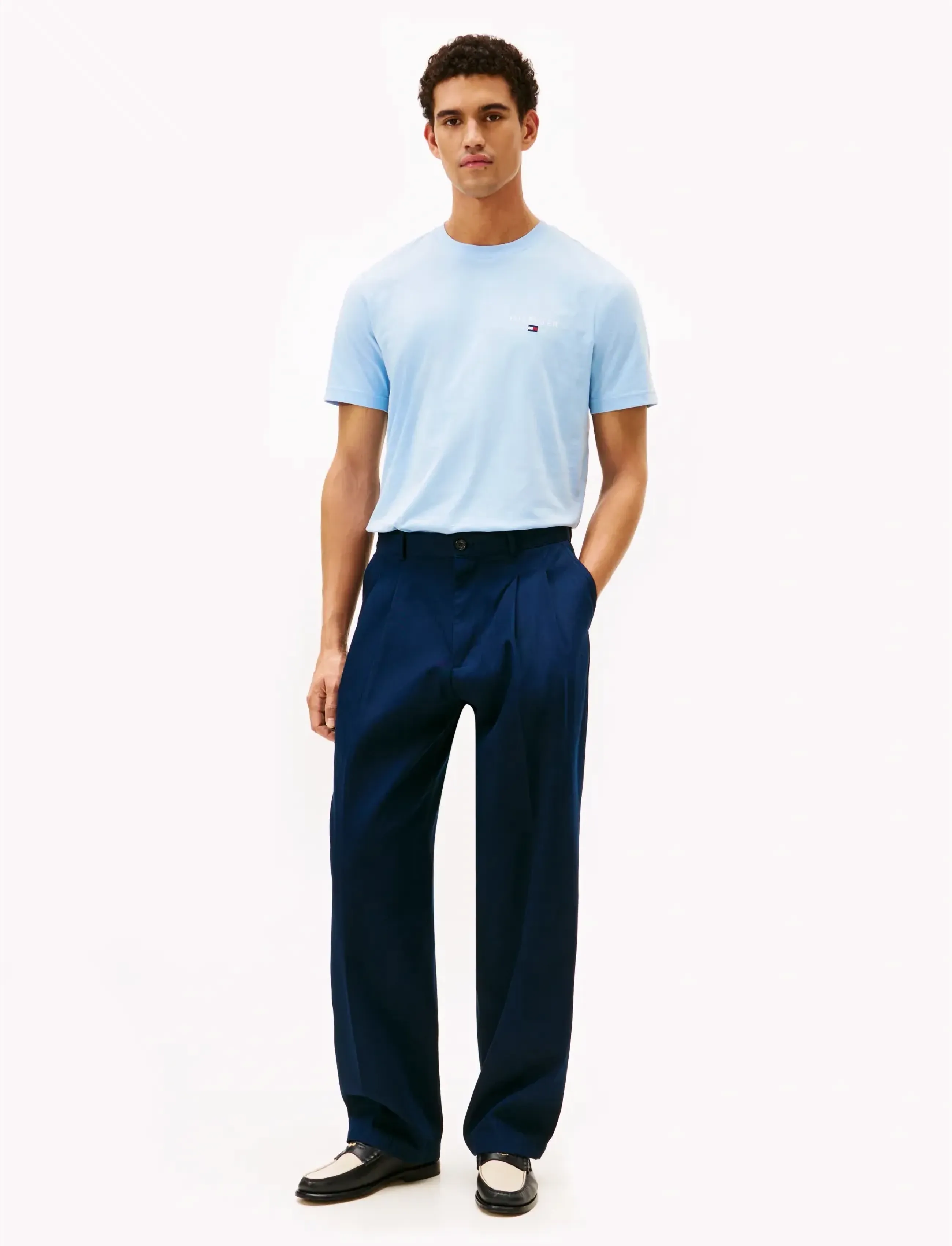 Tommy Hilfiger - BRAND LOVE SMALL HILFIGER TEE - kortärmade t-shirts - well water - 2