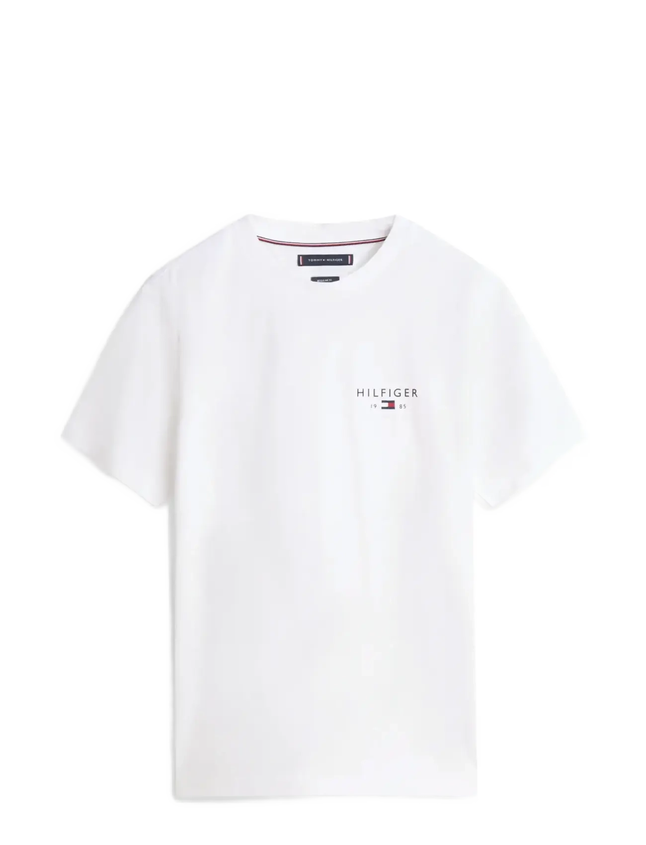 Tommy Hilfiger BRAND LOVE SMALL HILFIGER TEE - Tøj - WHITE / white