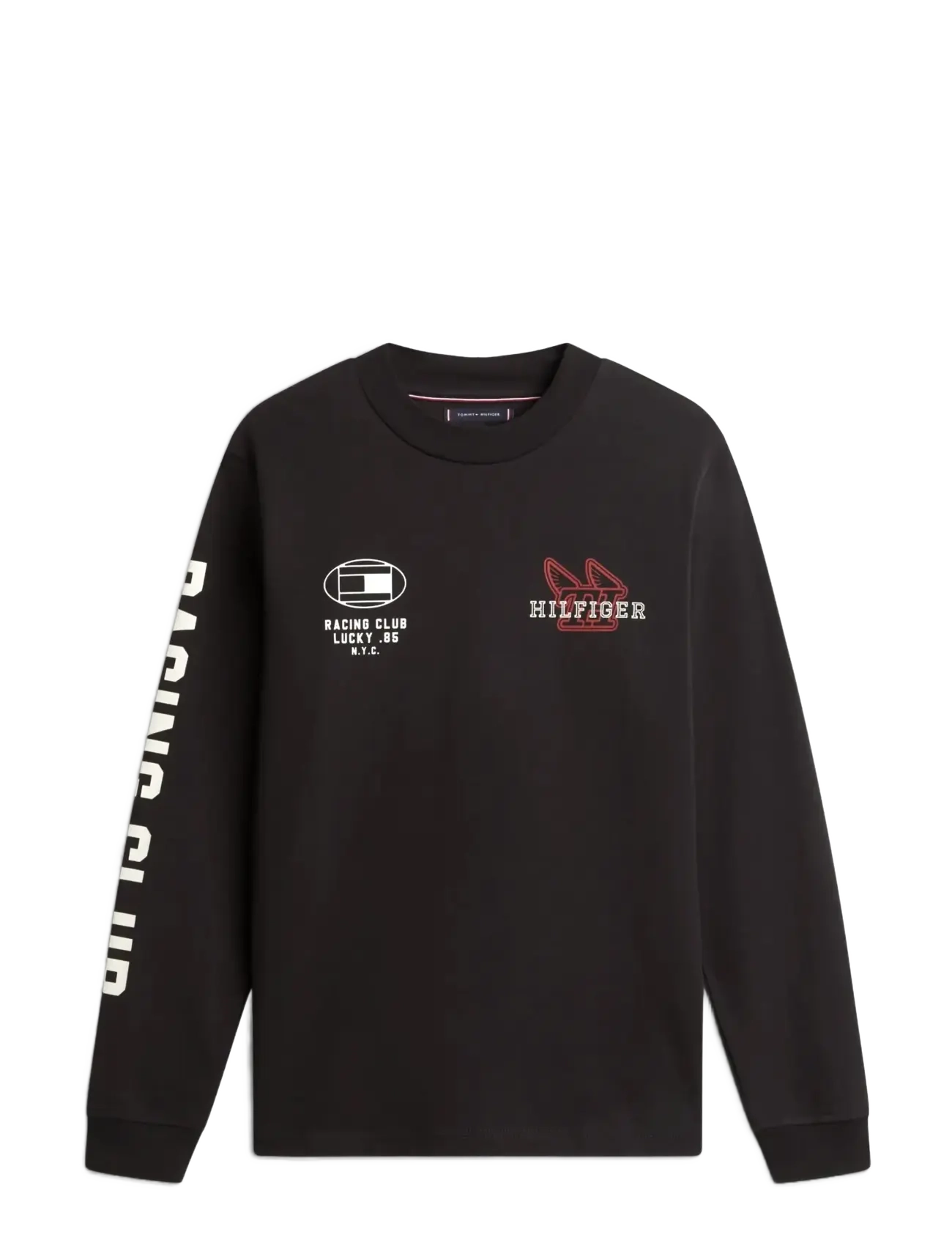 Tommy Hilfiger MODERN ATHLEISURE LS TEE - Langærmede T-shirts - BLACK / black