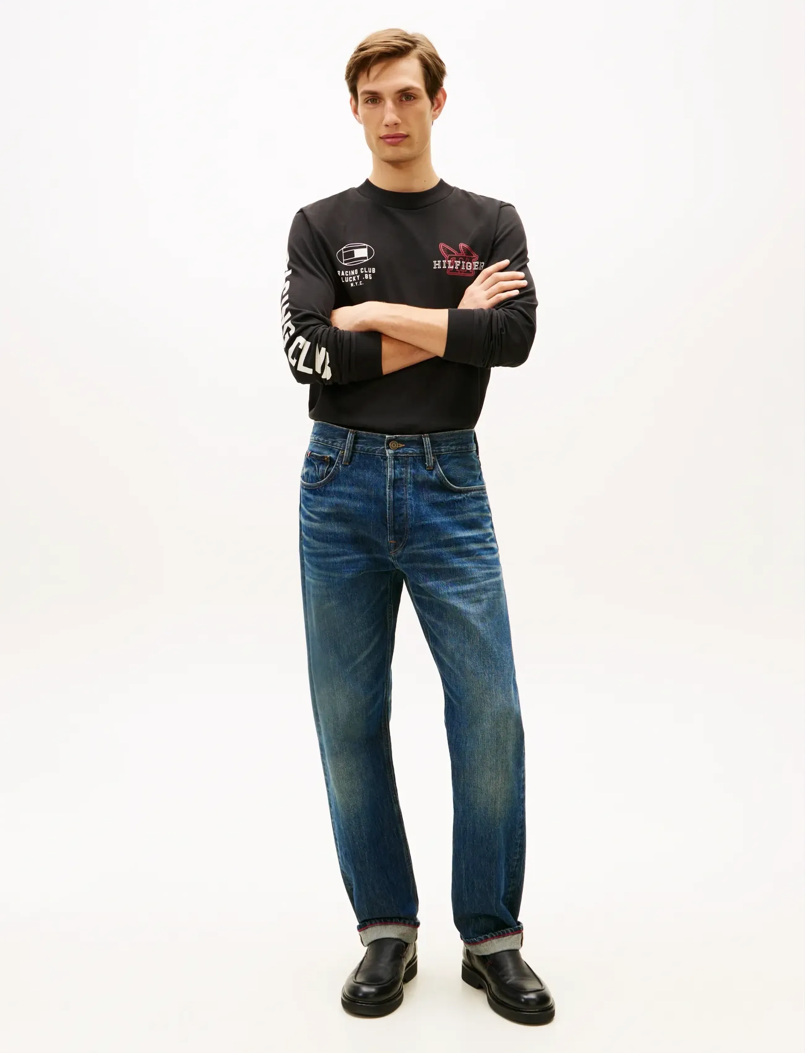 Tommy Hilfiger - MODERN ATHLEISURE LS TEE - langærmede t-shirts - black - 2