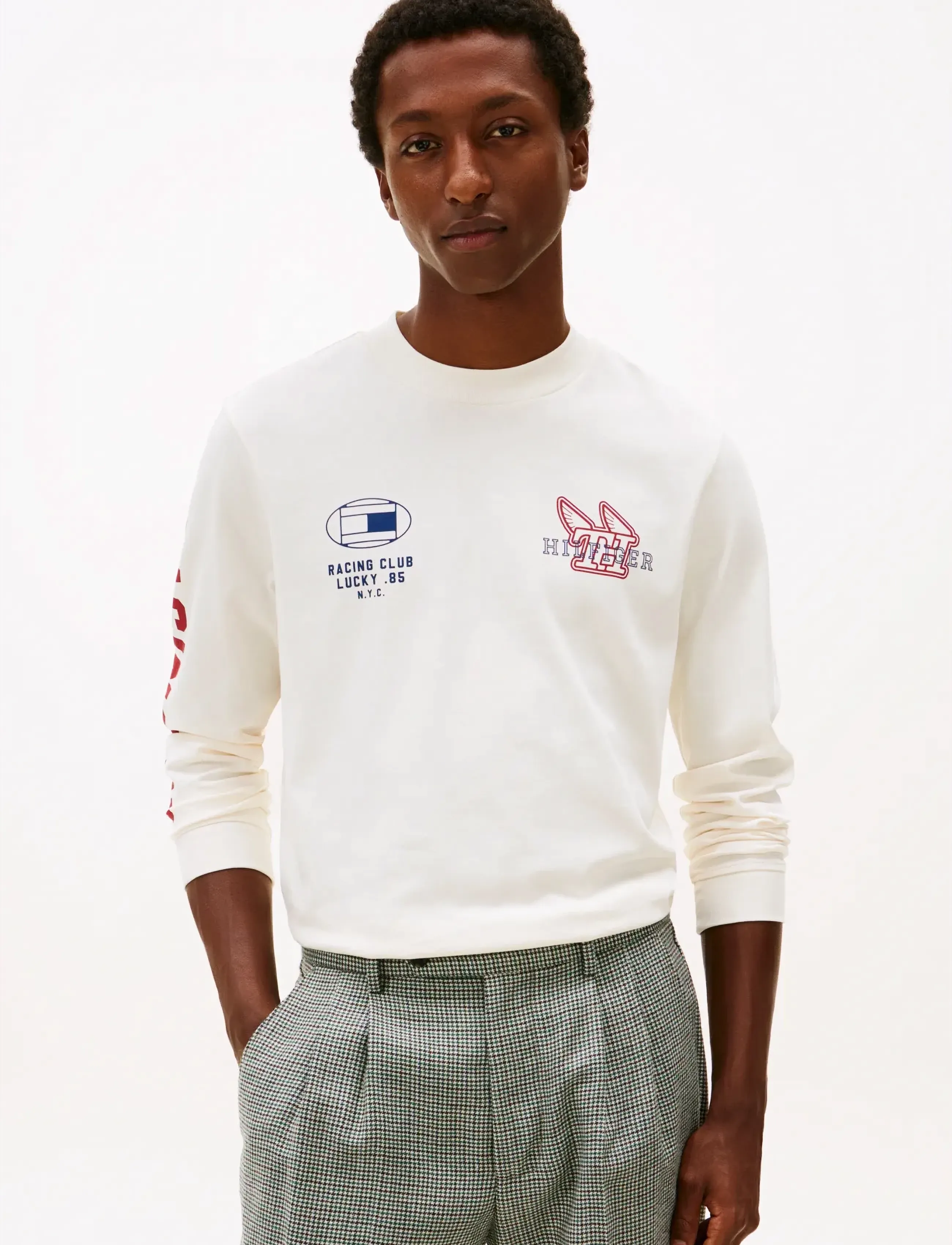 Tommy Hilfiger Modern Athleisure Ls Tee, XXL, White, T-Shirts > Langærmede, Herre