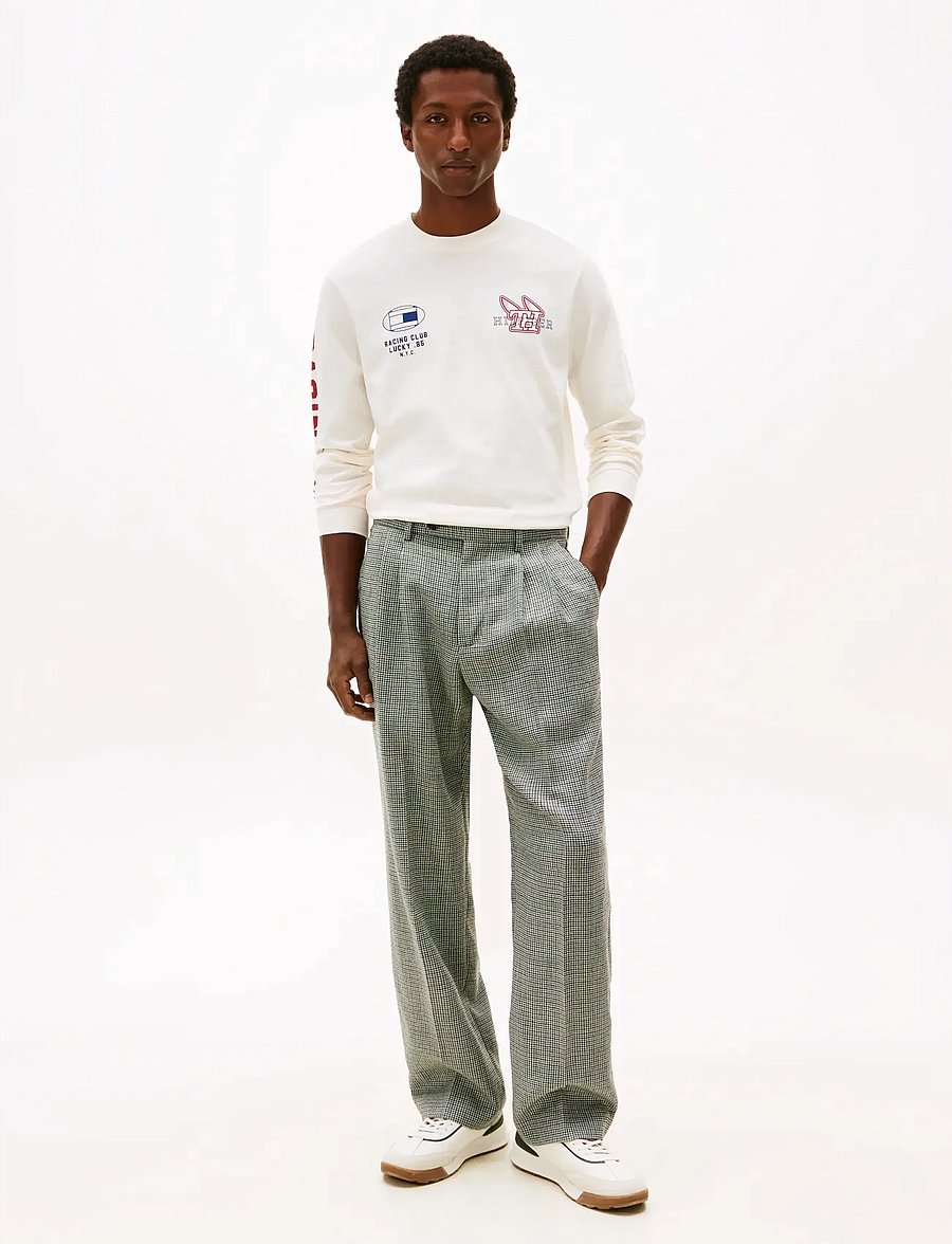 Tommy Hilfiger - MODERN ATHLEISURE LS TEE - langärmelige t-shirts - ivory petal - 2