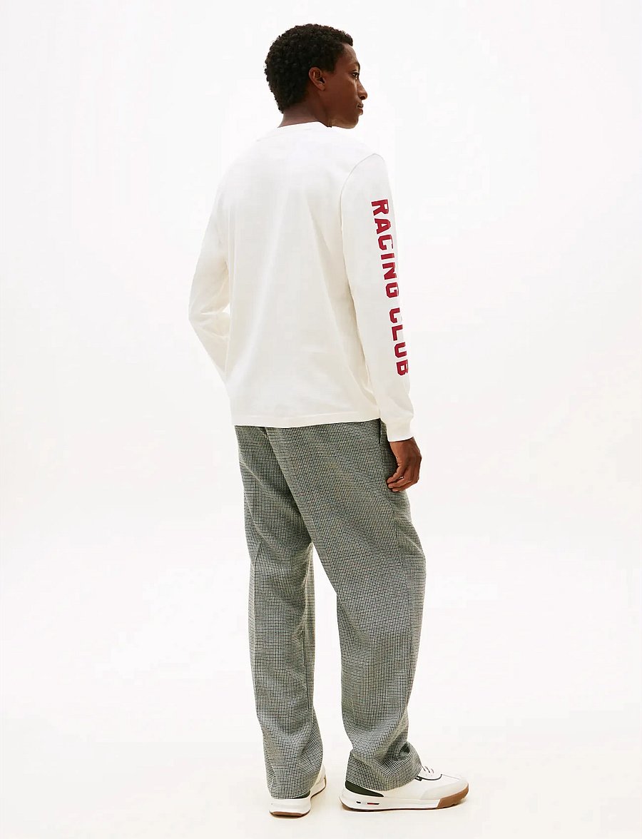 Tommy Hilfiger - MODERN ATHLEISURE LS TEE - langärmelige t-shirts - ivory petal - 3
