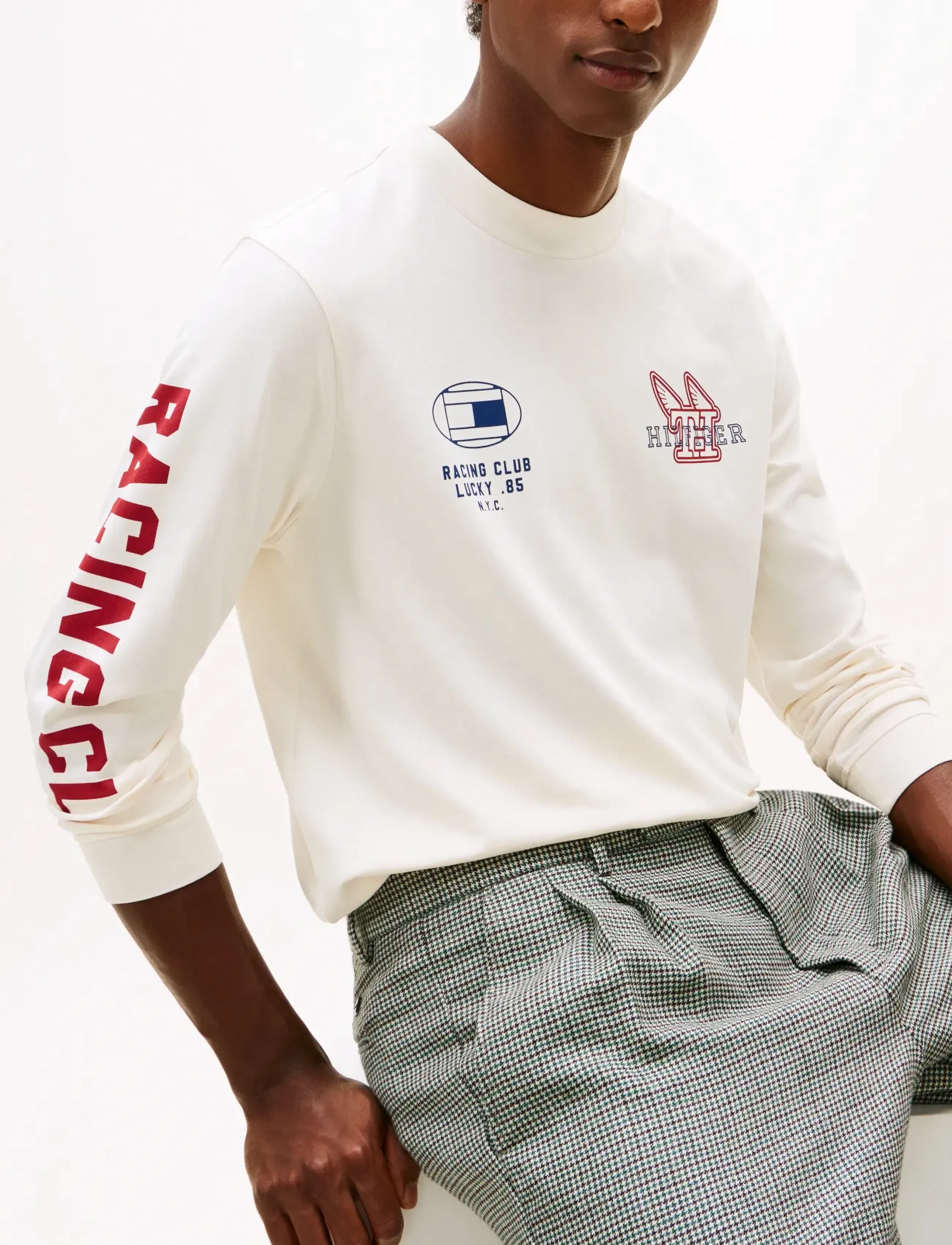Tommy Hilfiger - MODERN ATHLEISURE LS TEE - langärmelig - ivory petal - 4