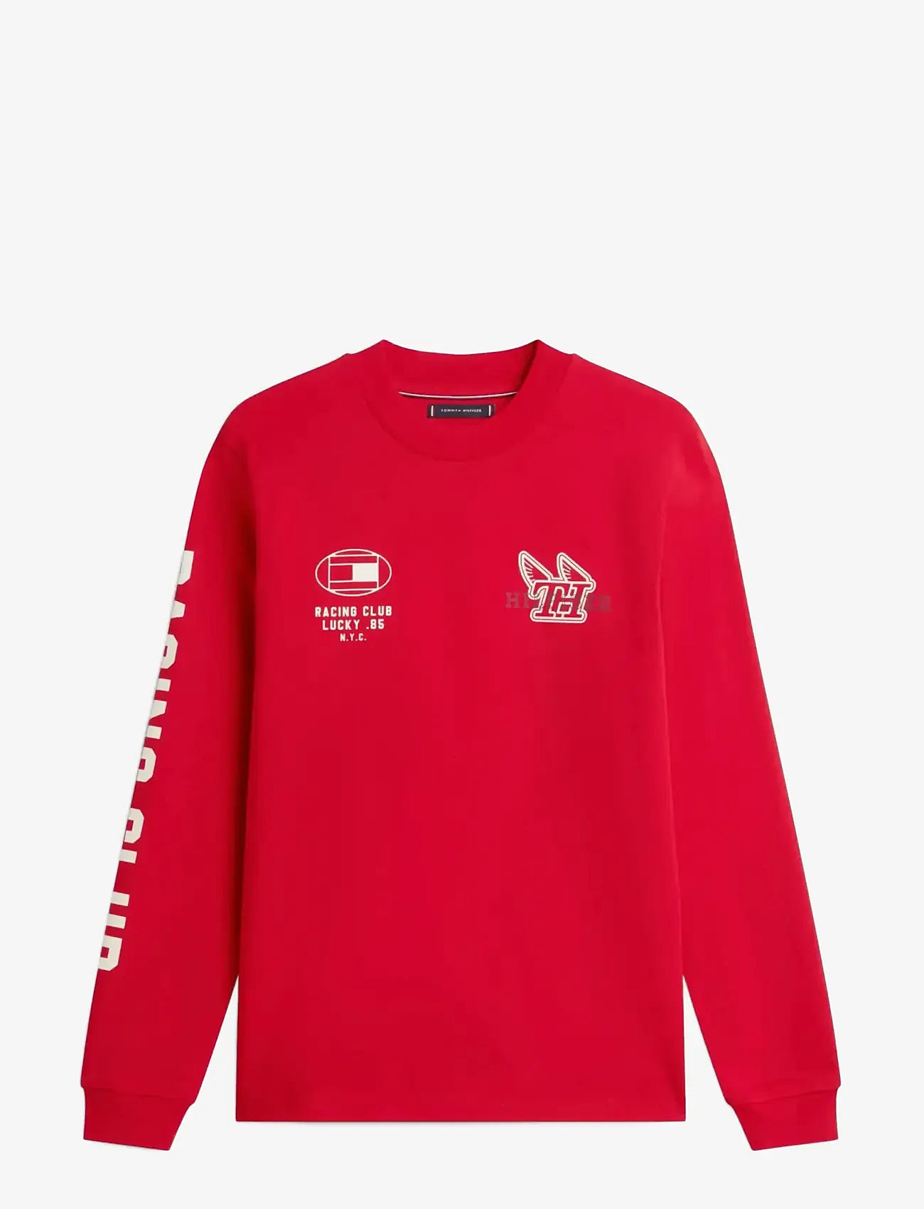 Tommy Hilfiger - MODERN ATHLEISURE LS TEE - langærmede t-shirts - medium red - 1