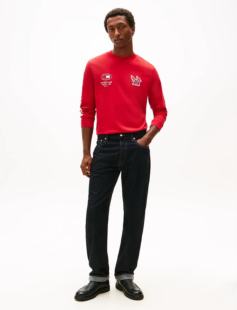 Tommy Hilfiger - MODERN ATHLEISURE LS TEE - langærmede t-shirts - medium red - 2