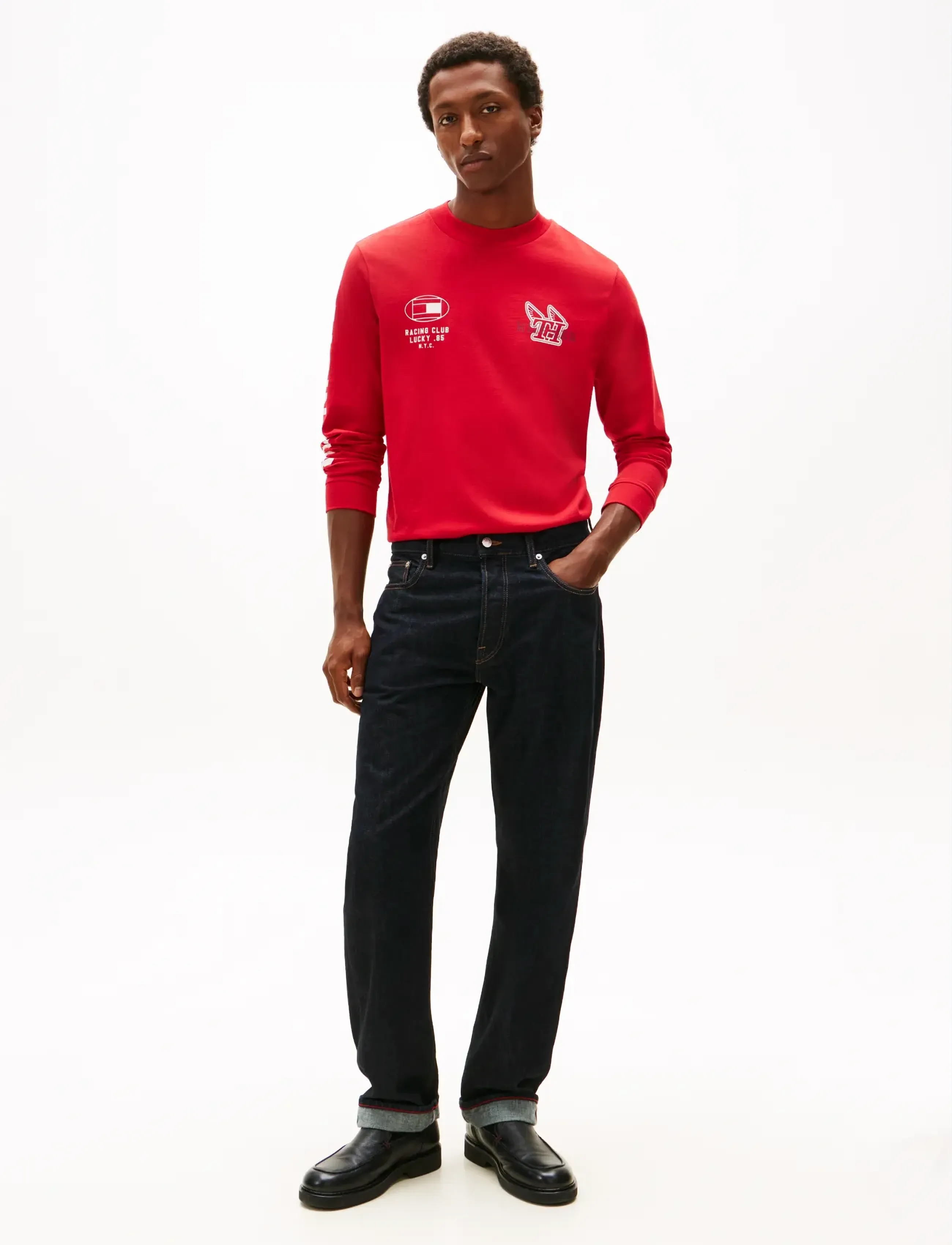 Tommy Hilfiger - MODERN ATHLEISURE LS TEE - langärmelig - medium red - 2