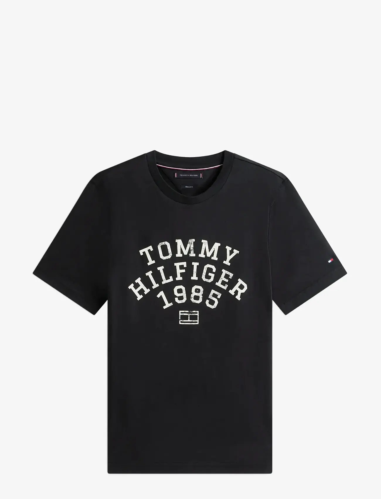 Tommy Hilfiger - HILFIGER ARCH TEE - kortærmede t-shirts - black - 1