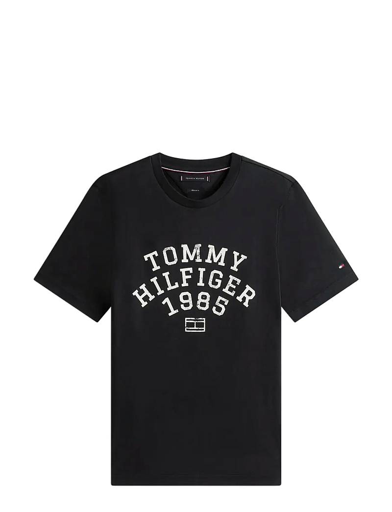 Tommy Hilfiger - HILFIGER ARCH TEE - kortærmede t-shirts - black - 1