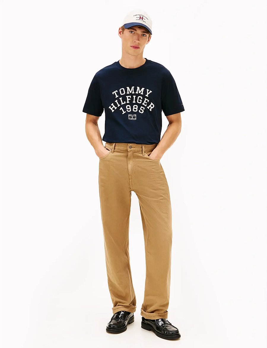 Tommy Hilfiger - HILFIGER ARCH TEE - short-sleeved t-shirts - desert sky - 2