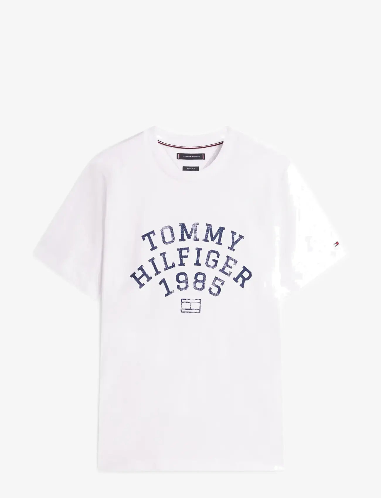 Tommy Hilfiger - HILFIGER ARCH TEE - kortärmade t-shirts - white - 1