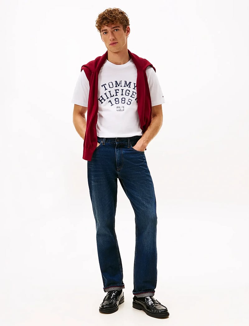 Tommy Hilfiger - HILFIGER ARCH TEE - kortärmade t-shirts - white - 2