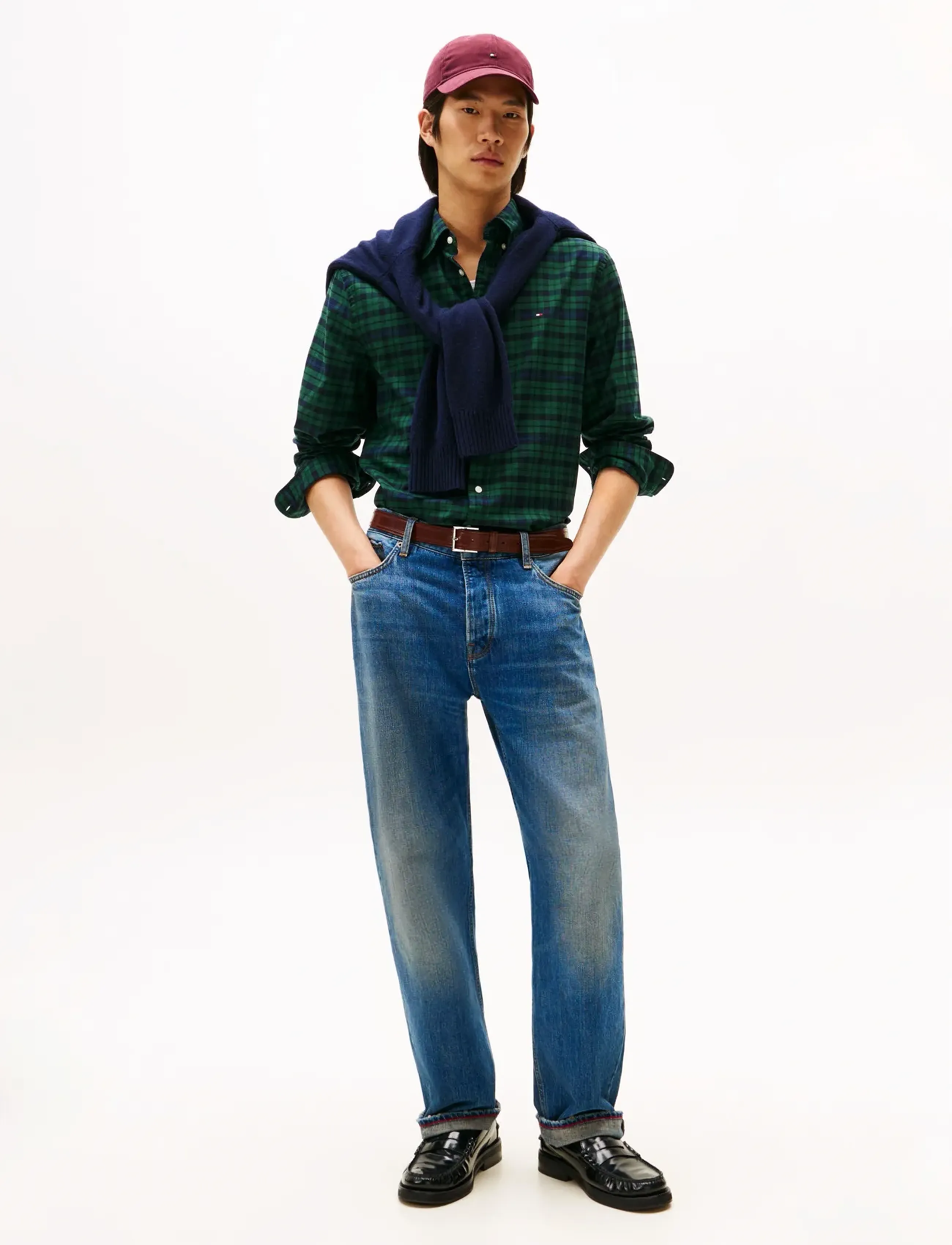 Tommy Hilfiger - MERCERIZED BLACKWATCH RF SHIRT - ternede skjorter - preppy navy / check - 2