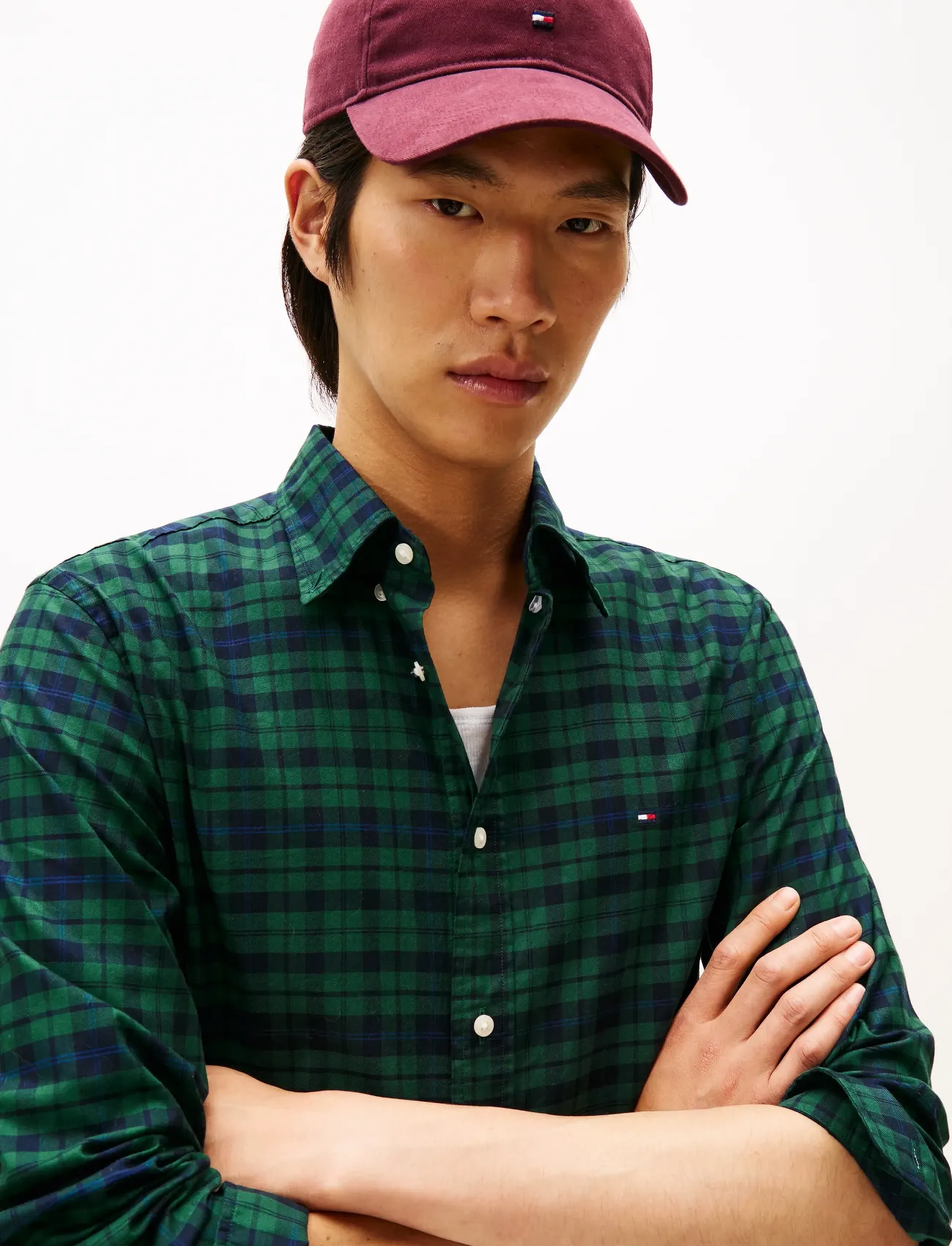 Tommy Hilfiger - MERCERIZED BLACKWATCH RF SHIRT - ternede skjorter - preppy navy / check - 4