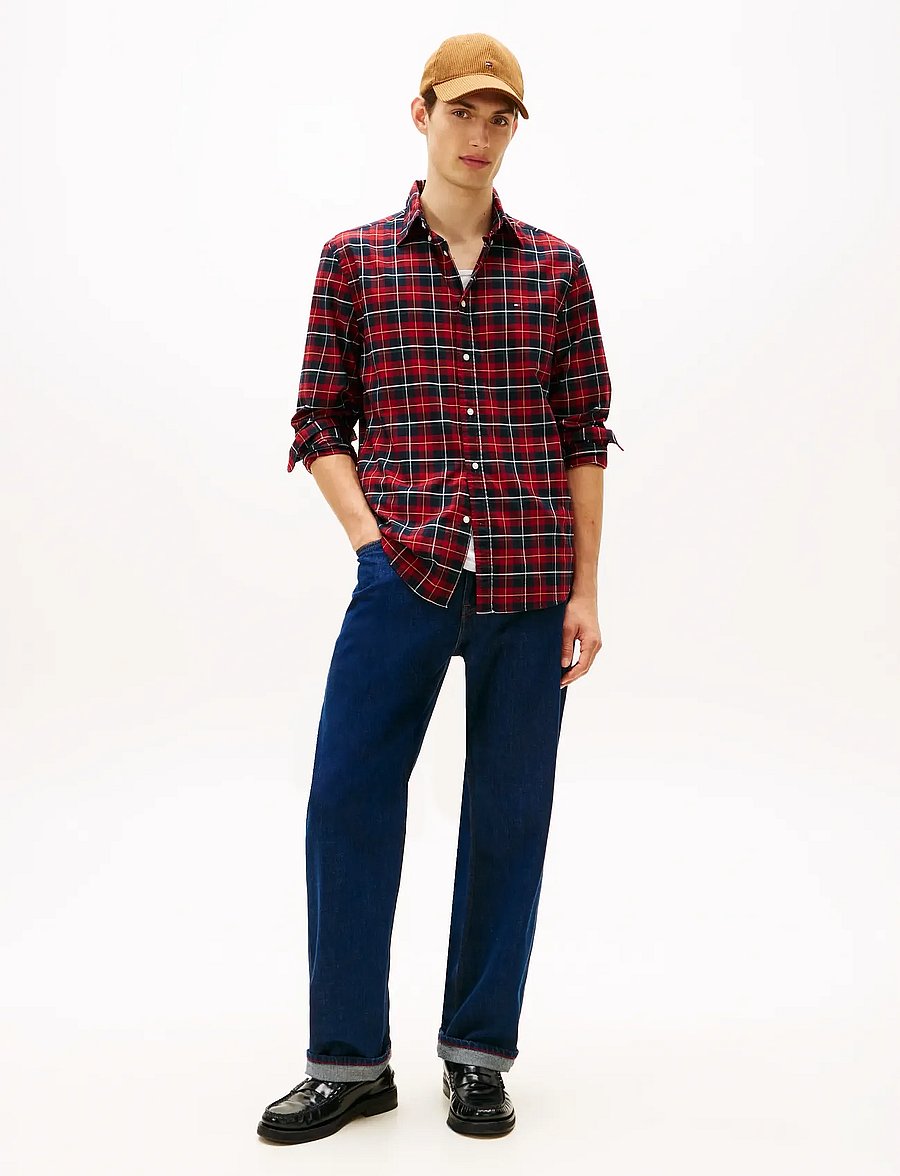 Tommy Hilfiger - MERCERIZED TARTAN RF SHIRT - regatta red / check - 2