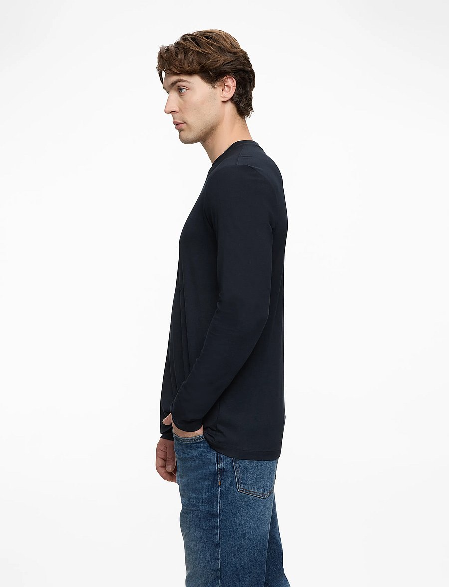 Tommy Hilfiger - LINEAR FLAG GRAPHIC LS TEE - langärmelige t-shirts - desert sky - 3