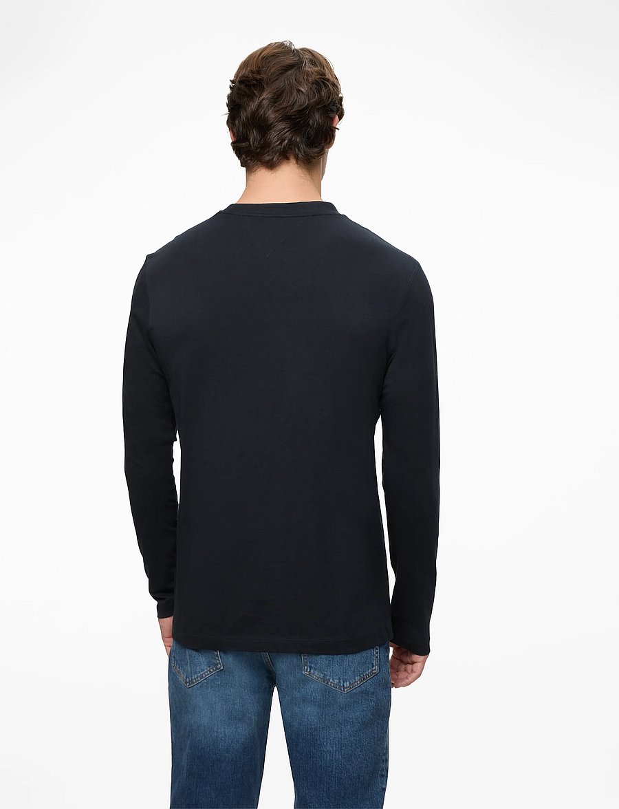 Tommy Hilfiger - LINEAR FLAG GRAPHIC LS TEE - langärmelige t-shirts - desert sky - 4