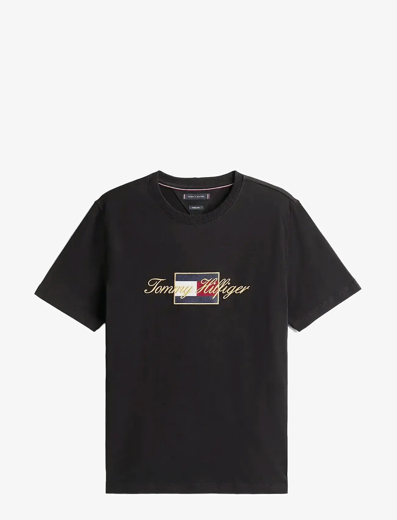 Tommy Hilfiger - ICON GOLD TEE - marškinėliai trumpomis rankovėmis - black - 1