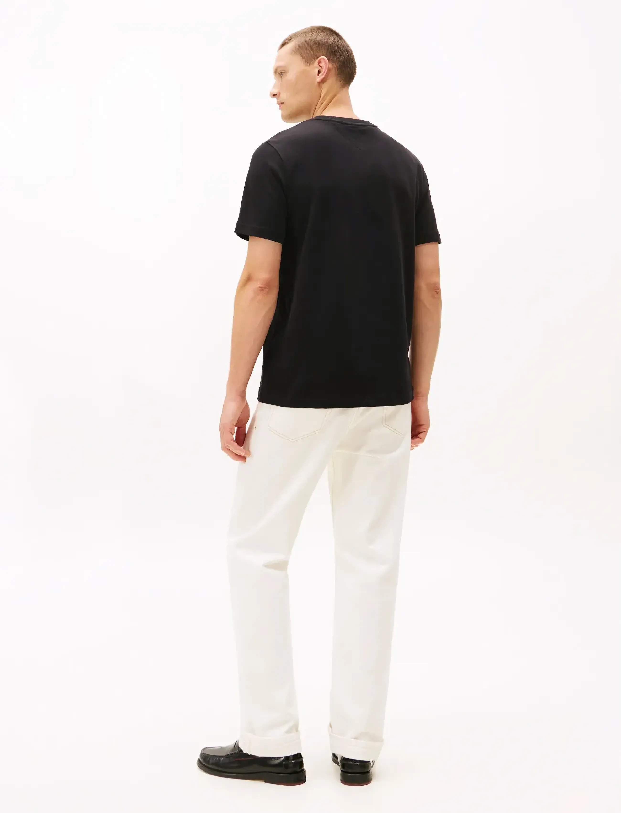 Tommy Hilfiger - ICON GOLD TEE - kortærmede t-shirts - black - 3