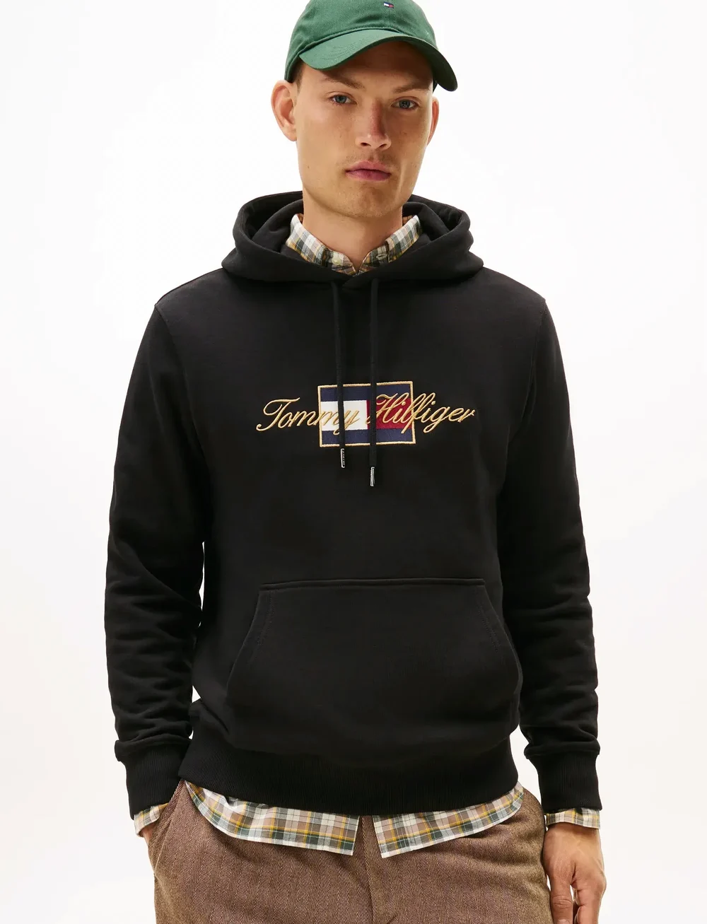 Tommy Hilfiger - ICON GOLD HOODIE - kapuutsiga dressipluusid - black - 0