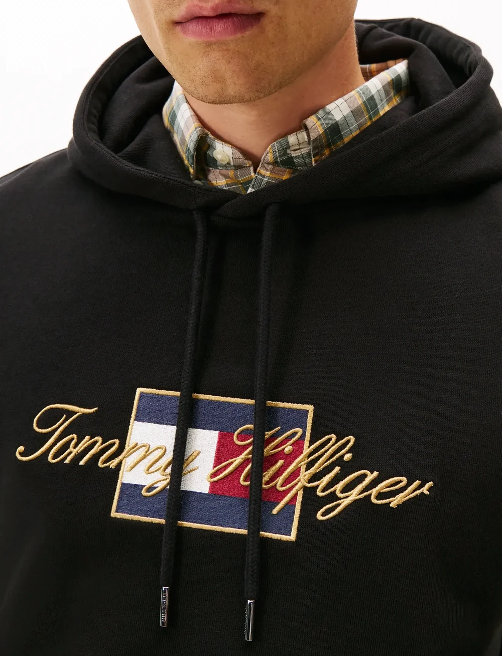 Tommy Hilfiger - ICON GOLD HOODIE - kapuutsiga dressipluusid - black - 5