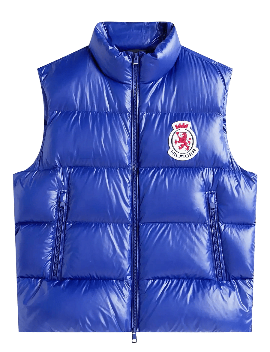 Tommy Hilfiger - RWB CREST SHINY DOWN VEST - vestid - wedge blue - 1