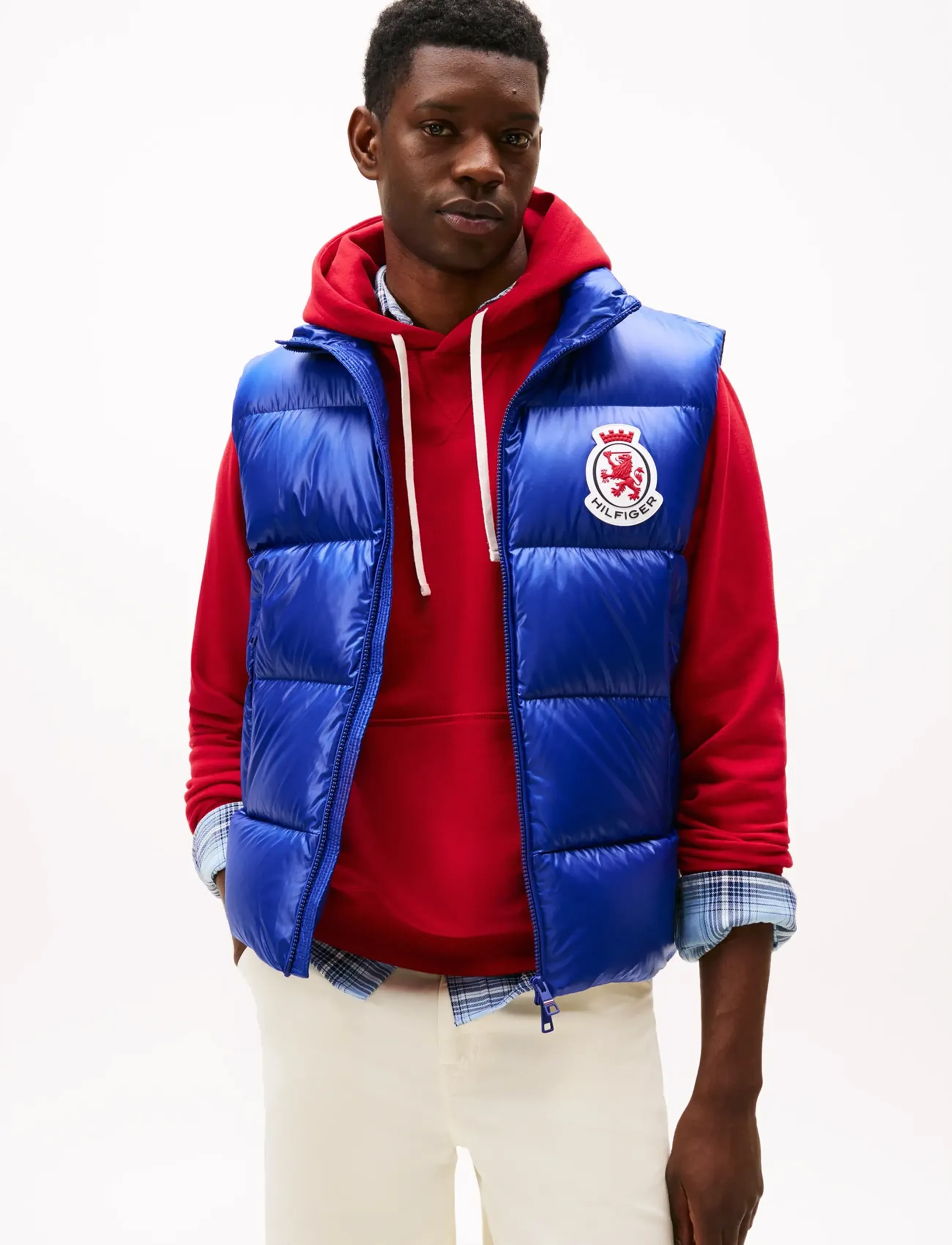 Tommy Hilfiger RWB CREST SHINY DOWN VEST - Westen - WEDGE BLUE / blue