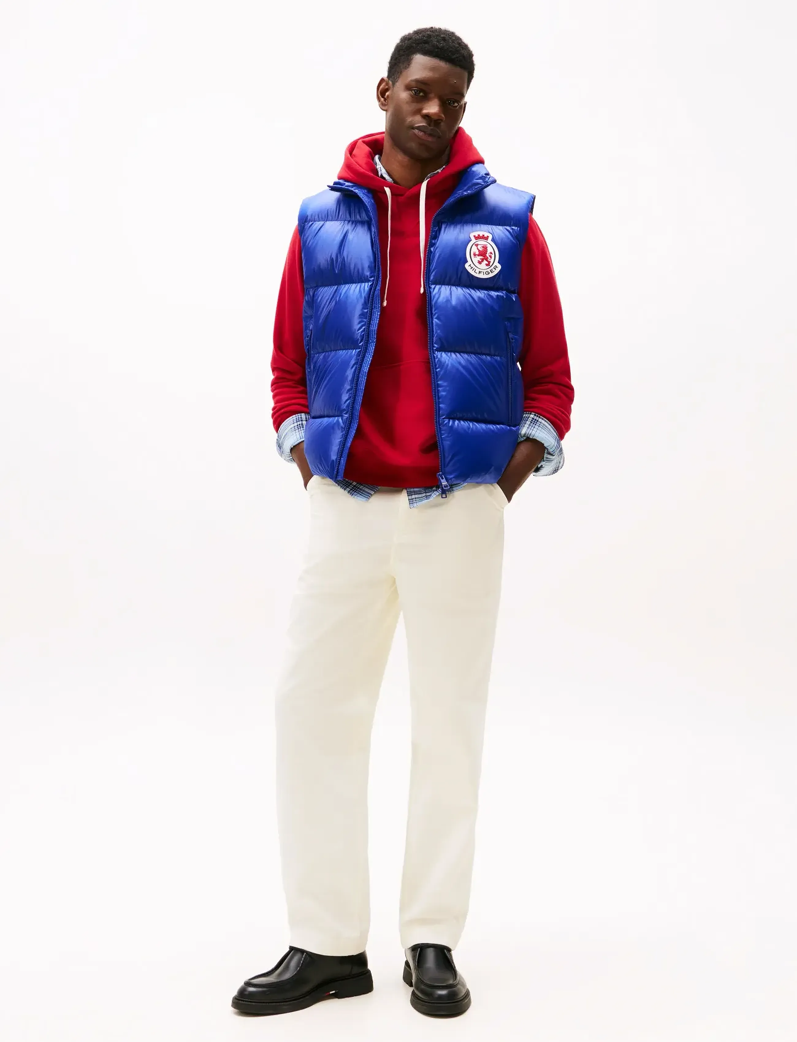 Tommy Hilfiger - RWB CREST SHINY DOWN VEST - västar - wedge blue - 2