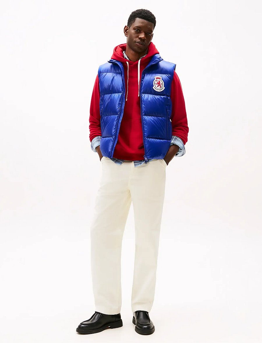 Tommy Hilfiger - RWB CREST SHINY DOWN VEST - vestid - wedge blue - 2