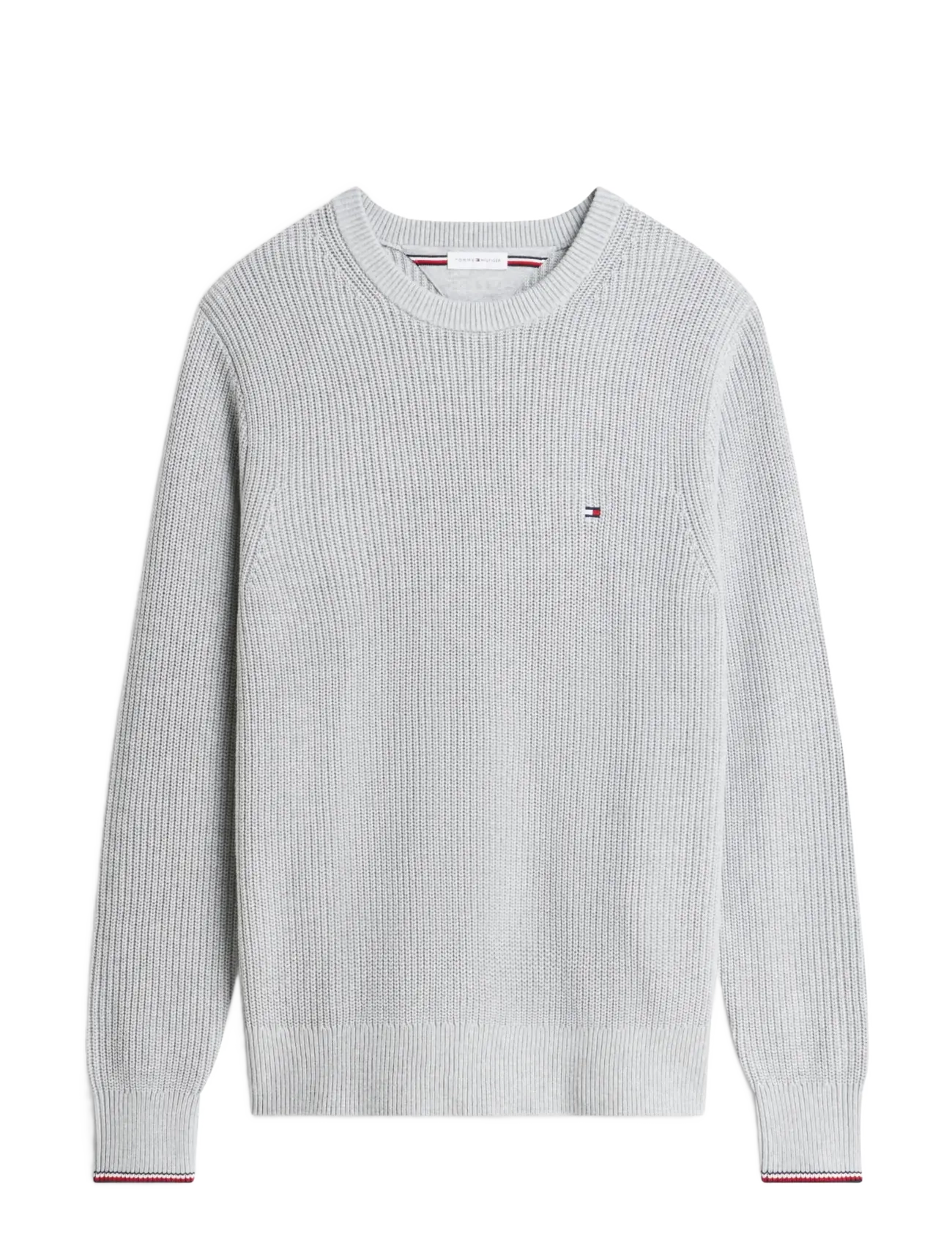 Tommy Hilfiger - RWB RIB CREW NECK - light grey heather - 1