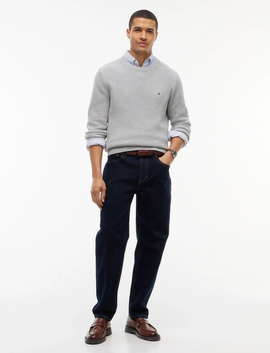 Tommy Hilfiger - RWB RIB CREW NECK - rundhals - light grey heather - 4